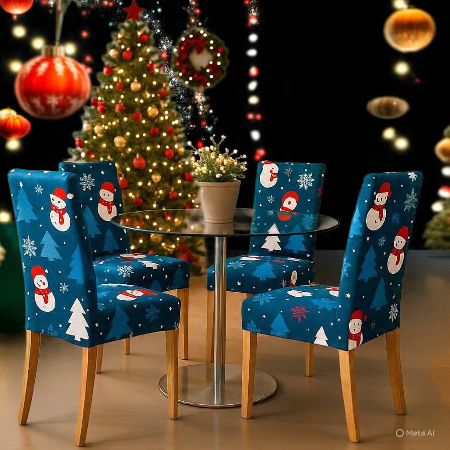 OFERTA EN FUNDAS PARA SILLAS EDICION NAVIDAD🎄🎄🦌🎅 GRATIS CENTRO DE MESA