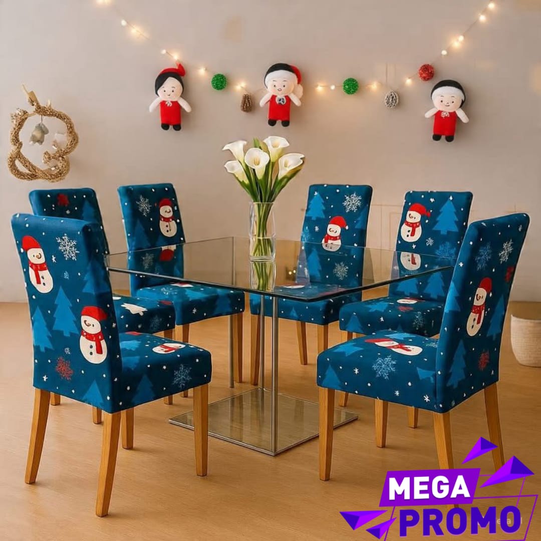 OFERTA EN FUNDAS PARA SILLAS EDICION NAVIDAD🎄🎄🦌🎅 GRATIS CENTRO DE MESA