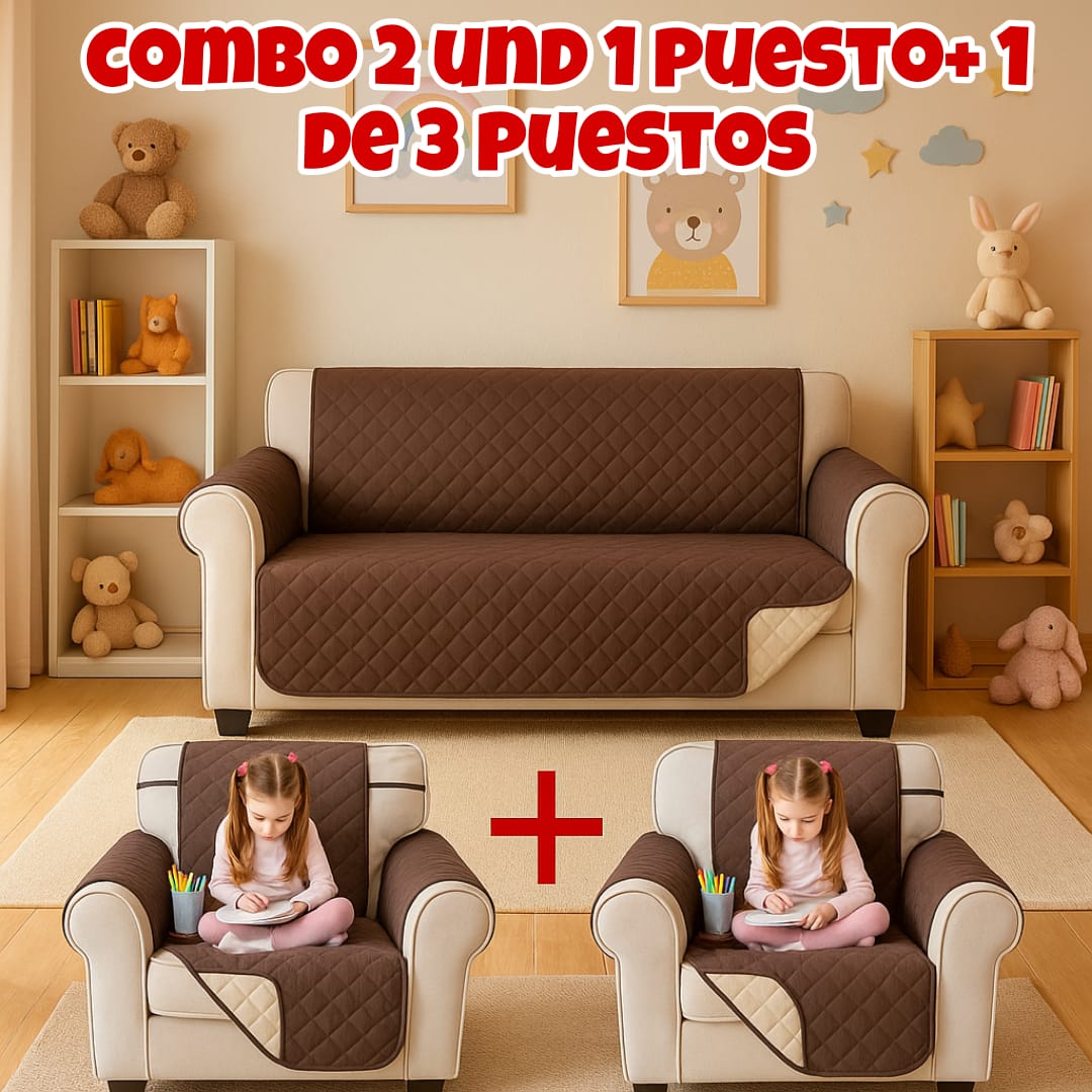 OFERTA X 3 PROTECTORES PARA SOFAS 2 DE 1 PUESTO +1 DE 3 PUESTOS ⭐️⭐️⭐️⭐️⭐️5/5
