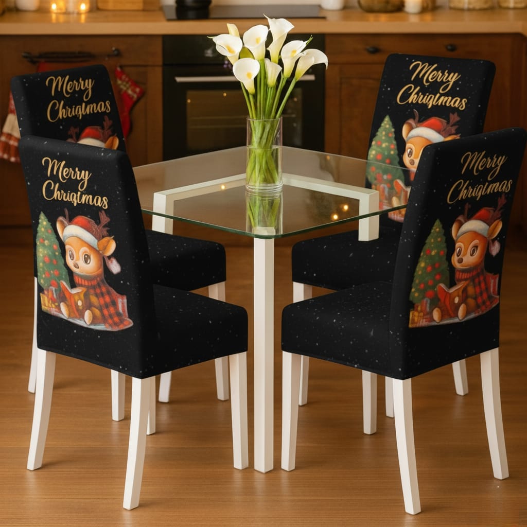 OFERTA EN FUNDAS PARA SILLAS EDICION NAVIDAD🎄🎄🦌🎅 GRATIS CENTRO DE MESA
