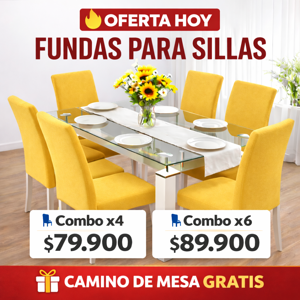 OFERTA EN FUNDAS ELASTICAS GRATIS CENTRO DE MESA ⭐⭐⭐⭐⭐5/5