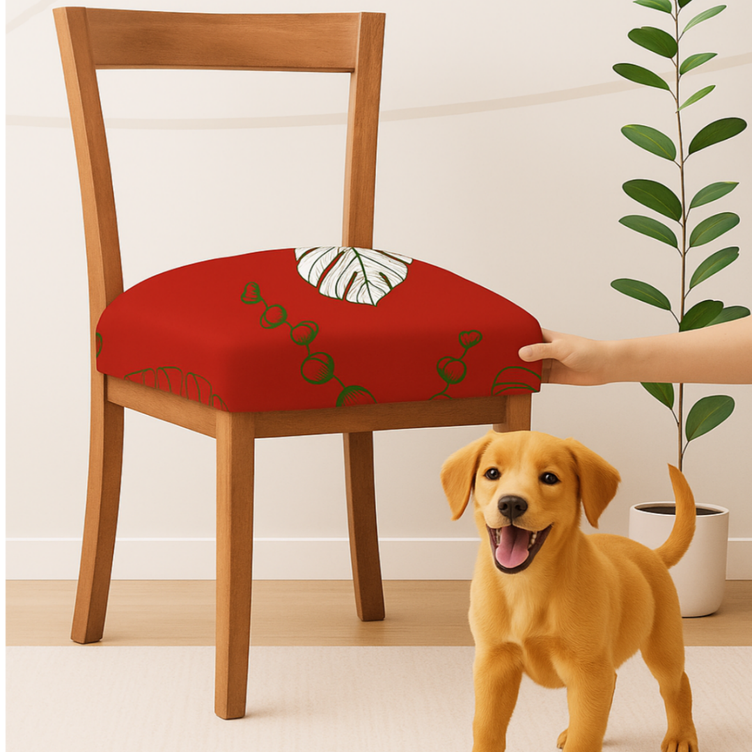 OFERTA EN FUNDAS PARA SILLAS DE COMEDOR SIN ESPALDAR ESTAMPADAS 5/5⭐️⭐️⭐️⭐️⭐️