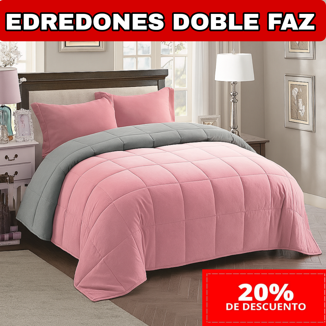 Edredones, cubrelechos PREMIUM Acolchados Doble Faz -10% Y -20% de descuento ⭐⭐⭐⭐⭐5/5