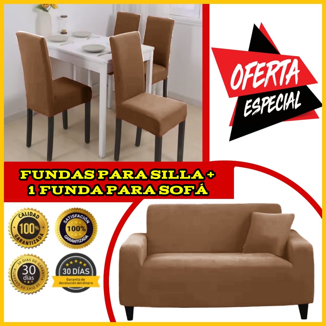OFERTA EN FUNDA PARA SOFA + FUNDAS PARA SILLAS DEL COMEDOR ⭐⭐⭐⭐⭐5/5