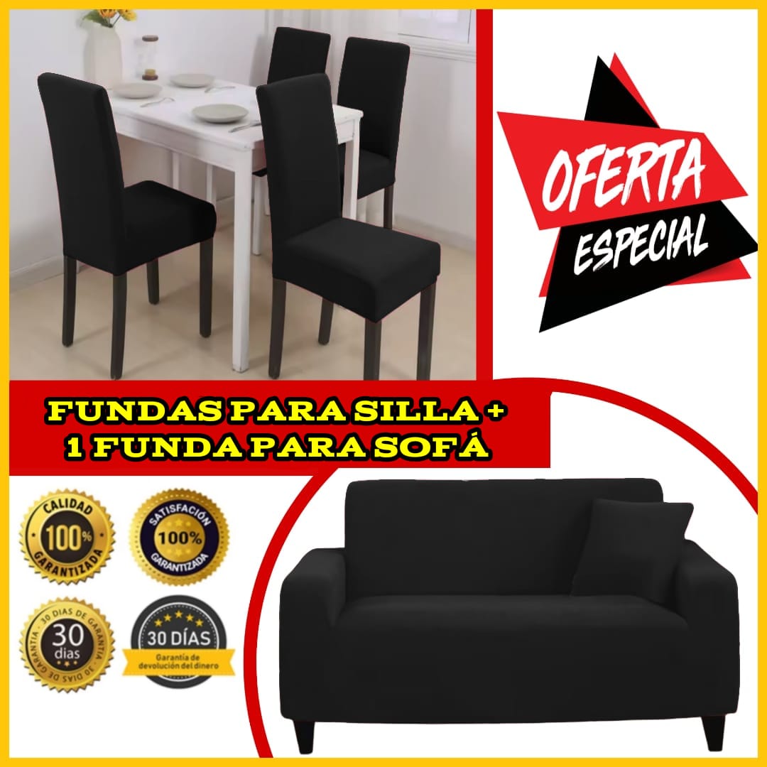 OFERTA EN FUNDA PARA SOFA + FUNDAS PARA SILLAS DEL COMEDOR ⭐⭐⭐⭐⭐5/5