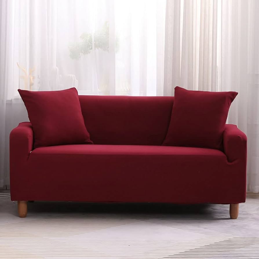 Funda PREMIUM para sofa color VINO TINTO ajustable 5/5 ⭐️⭐️⭐️⭐️⭐️