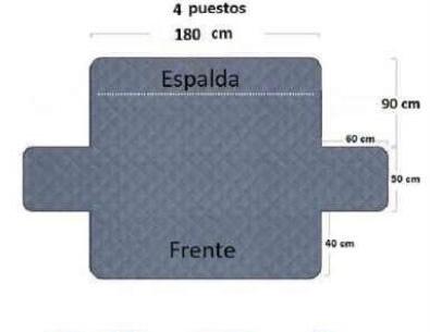 PROTECTOR PARA SOFA 4 PUESTOS 180CM ⭐️⭐️⭐️⭐️⭐️5/5