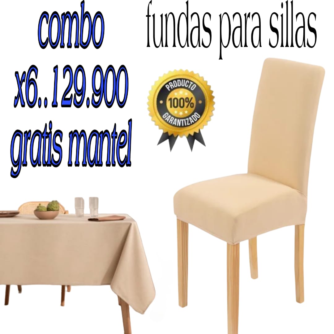 FUNDA AJUSTABLE PARA SILLAS DE COMEDOR 5/5⭐️⭐️⭐️⭐️⭐️