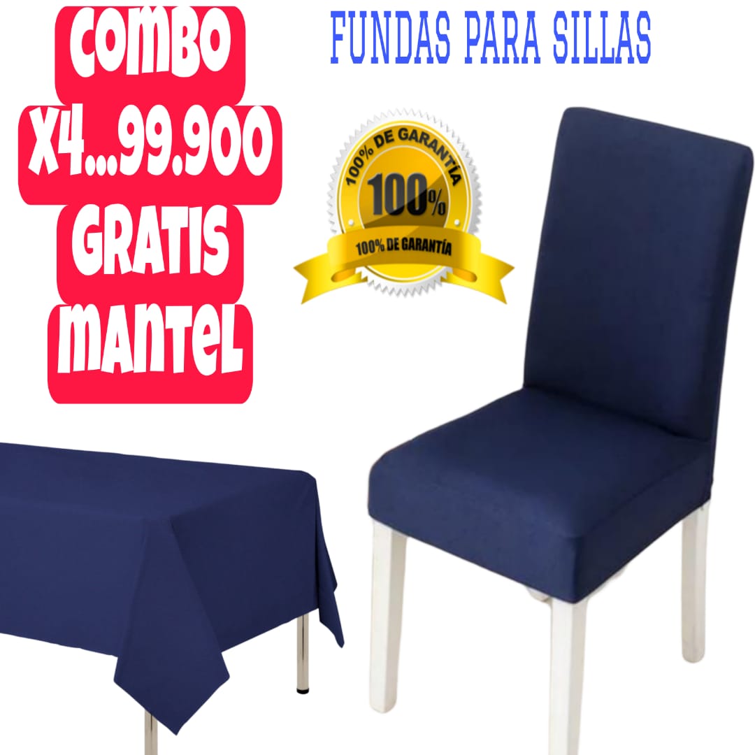 FUNDA AJUSTABLE PARA SILLAS DE COMEDOR 5/5⭐️⭐️⭐️⭐️⭐️