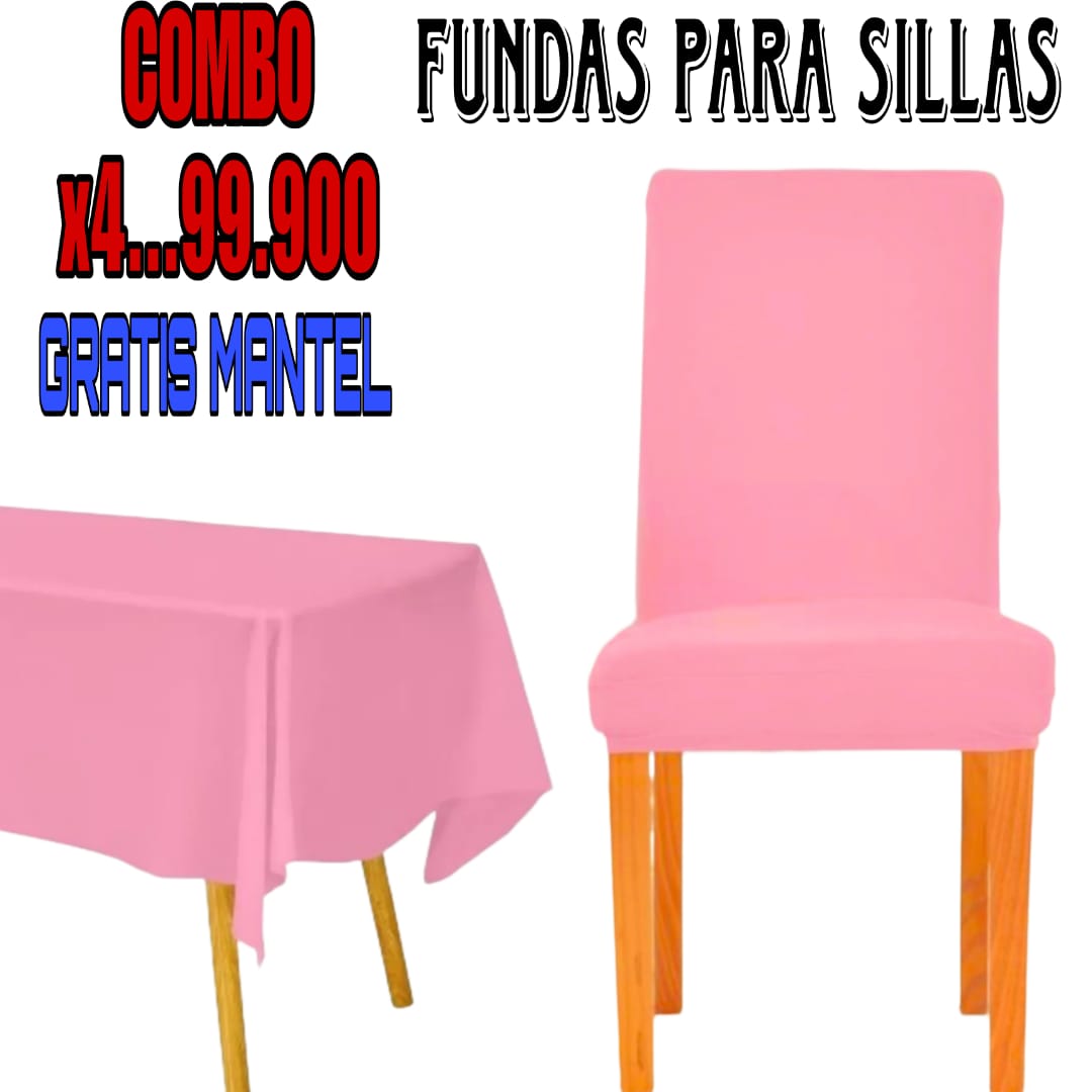 FUNDA AJUSTABLE PARA SILLAS DE COMEDOR COLOR PALO ROSA 5/5⭐️⭐️⭐️⭐️⭐️