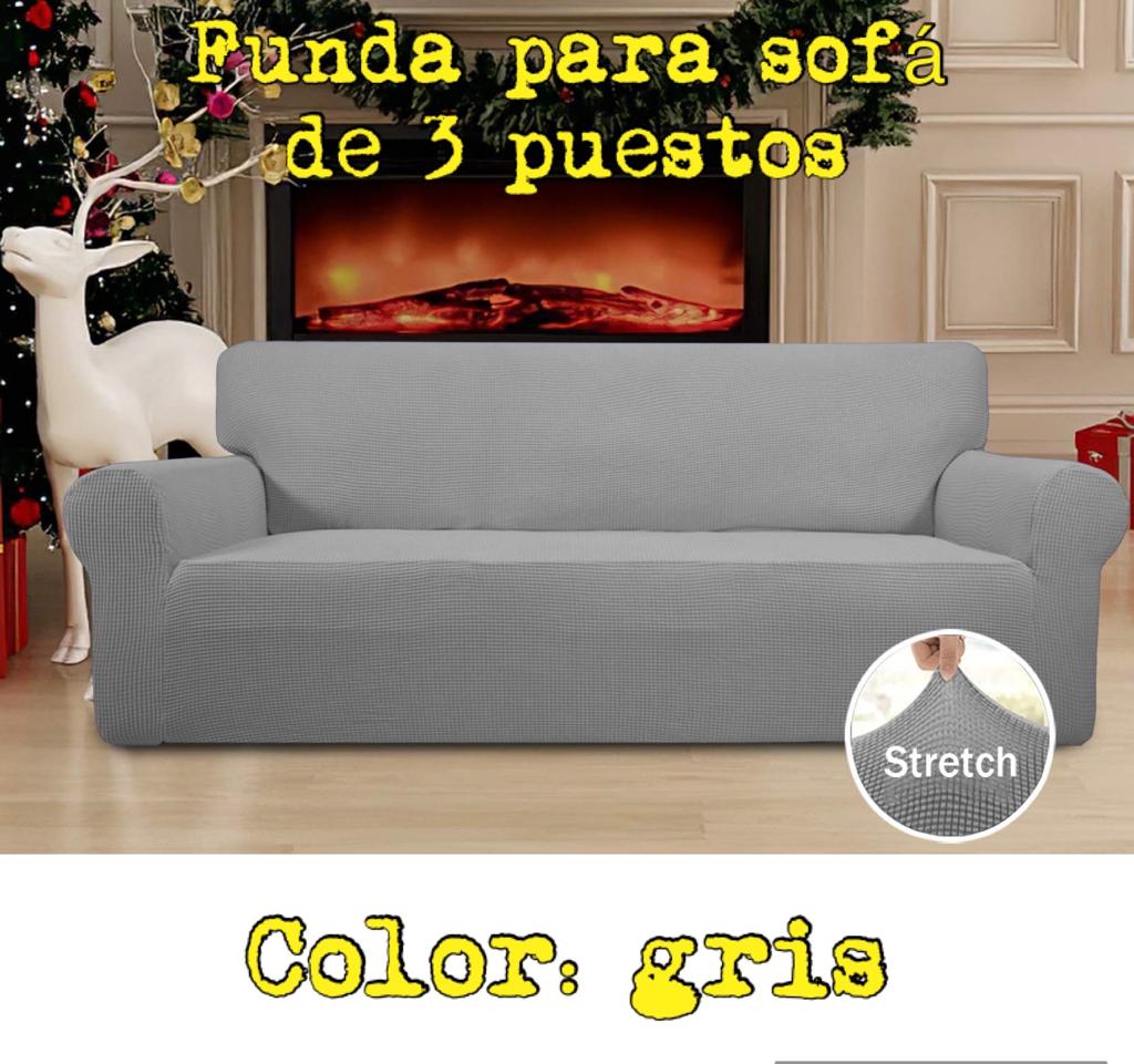 Fundas sofas 3 y 2 plazas ajustables con cojines estampada flores Sofás,  sillones y sillas de segunda mano baratos