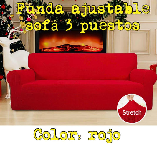 Funda PREMIUM para sofa de 3 puestos ajustable 5/5⭐️⭐️⭐️⭐️⭐️