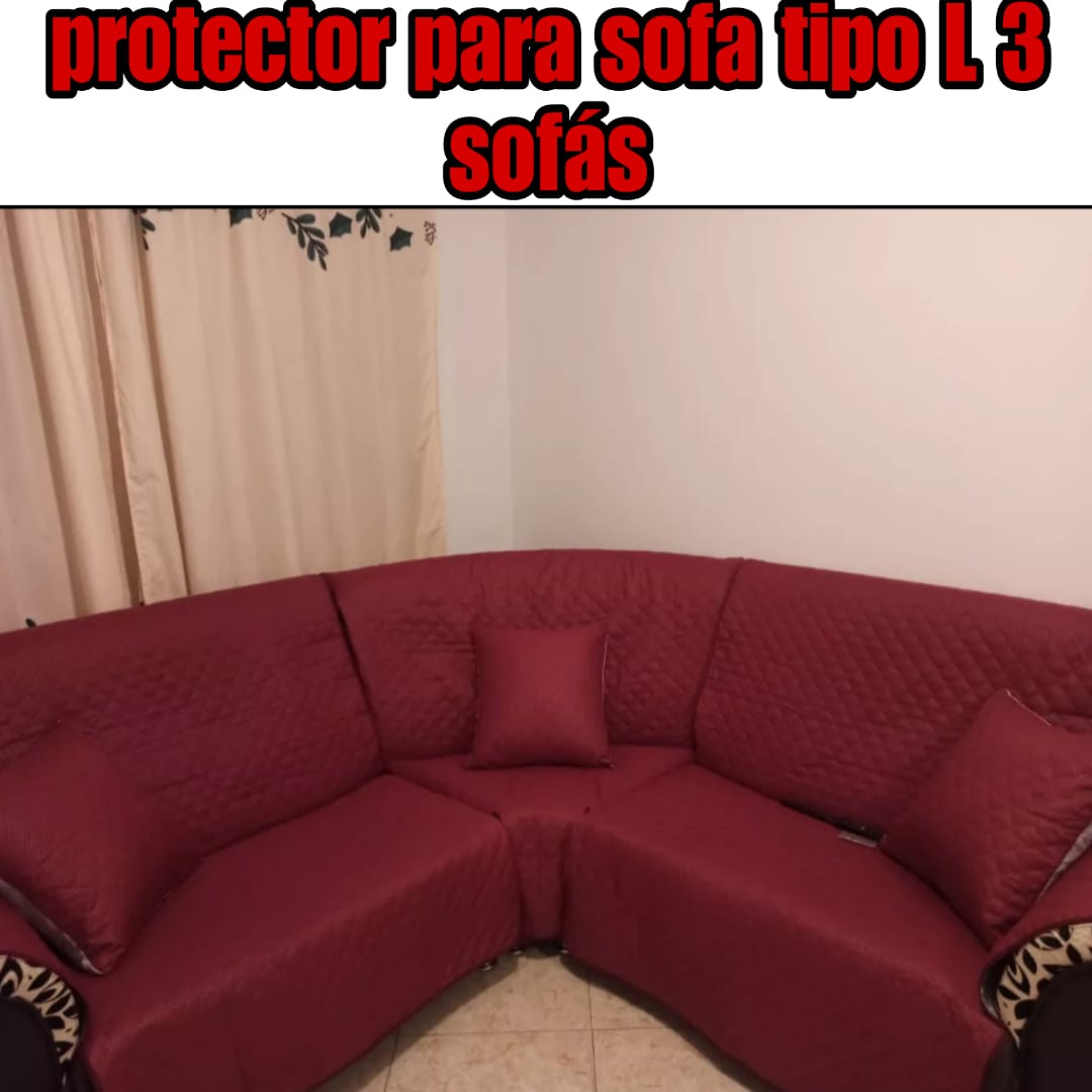 PROTECTOR PARA SOFA TIPO L 3 SOFAS ⭐️⭐️⭐️⭐️⭐️5/5