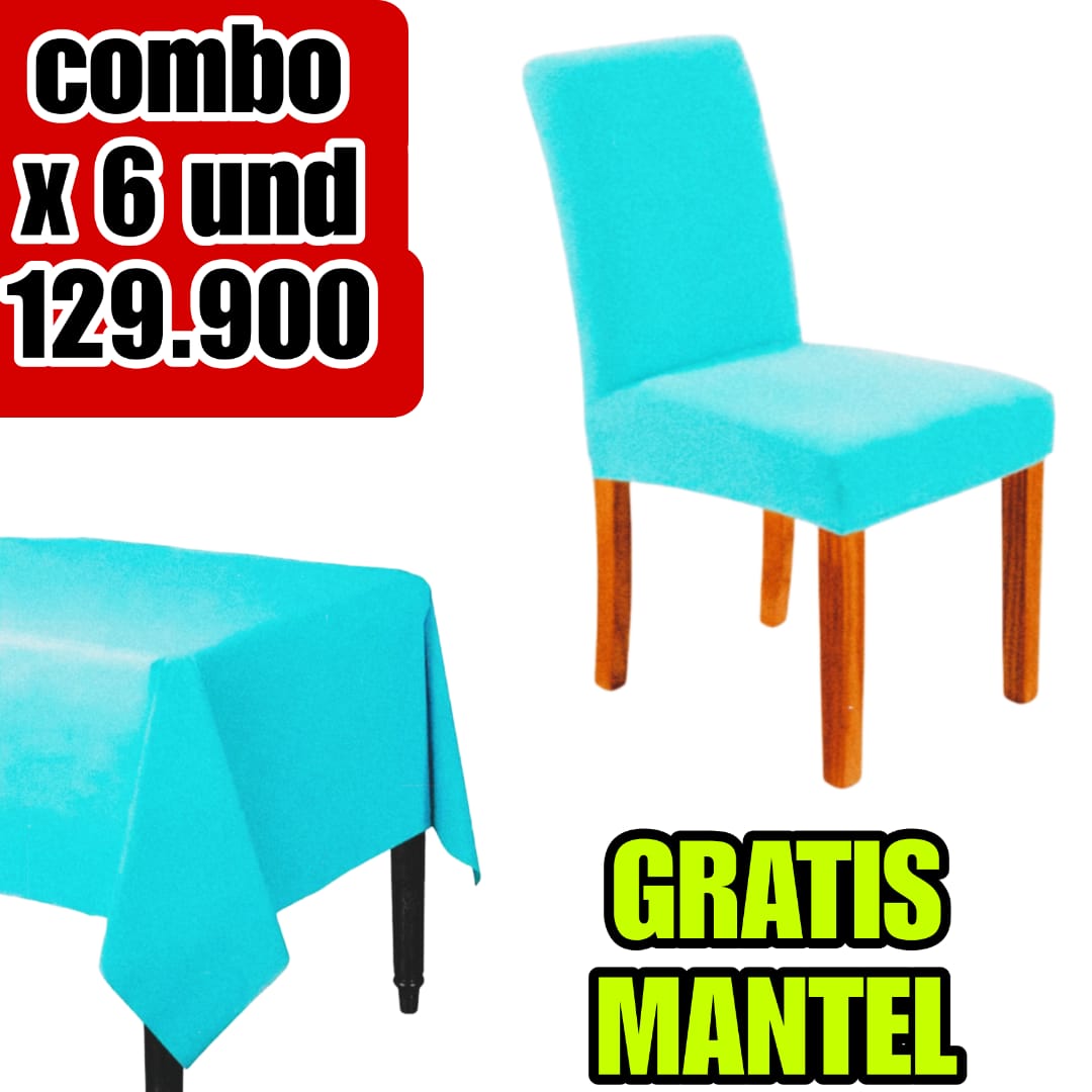 FUNDA AJUSTABLE PARA SILLAS DE COMEDOR COLOR VERDE MENTA 5/5⭐️⭐️⭐️⭐️⭐️