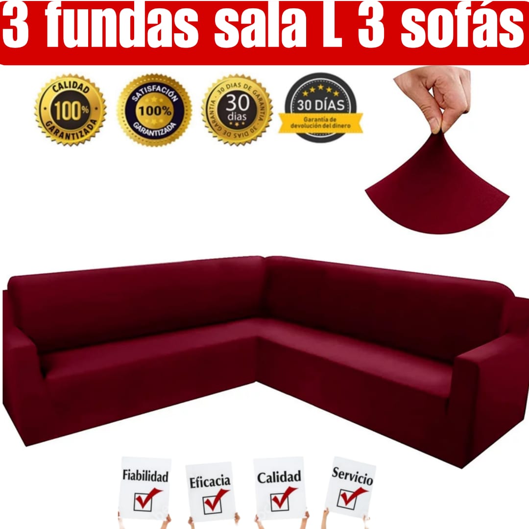 OFERTA EN FUNDAS AJUSTABLES  PARA SOFA ⭐️⭐️⭐️⭐️⭐️5/5