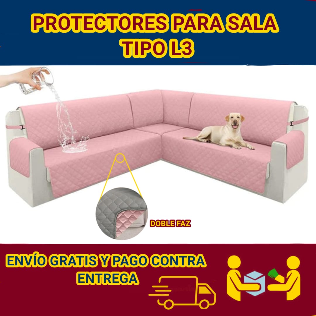 PROTECTOR PARA SOFA TIPO L 3 SOFAS  $149.900 + ENVIO GRATIS⭐️⭐️⭐️⭐️⭐️5/5