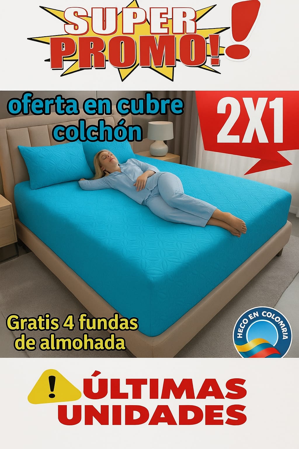 OFERTA EN CUBRE COLCHON PAGUE 1 LLEVE 2 ⭐⭐⭐⭐⭐5/5