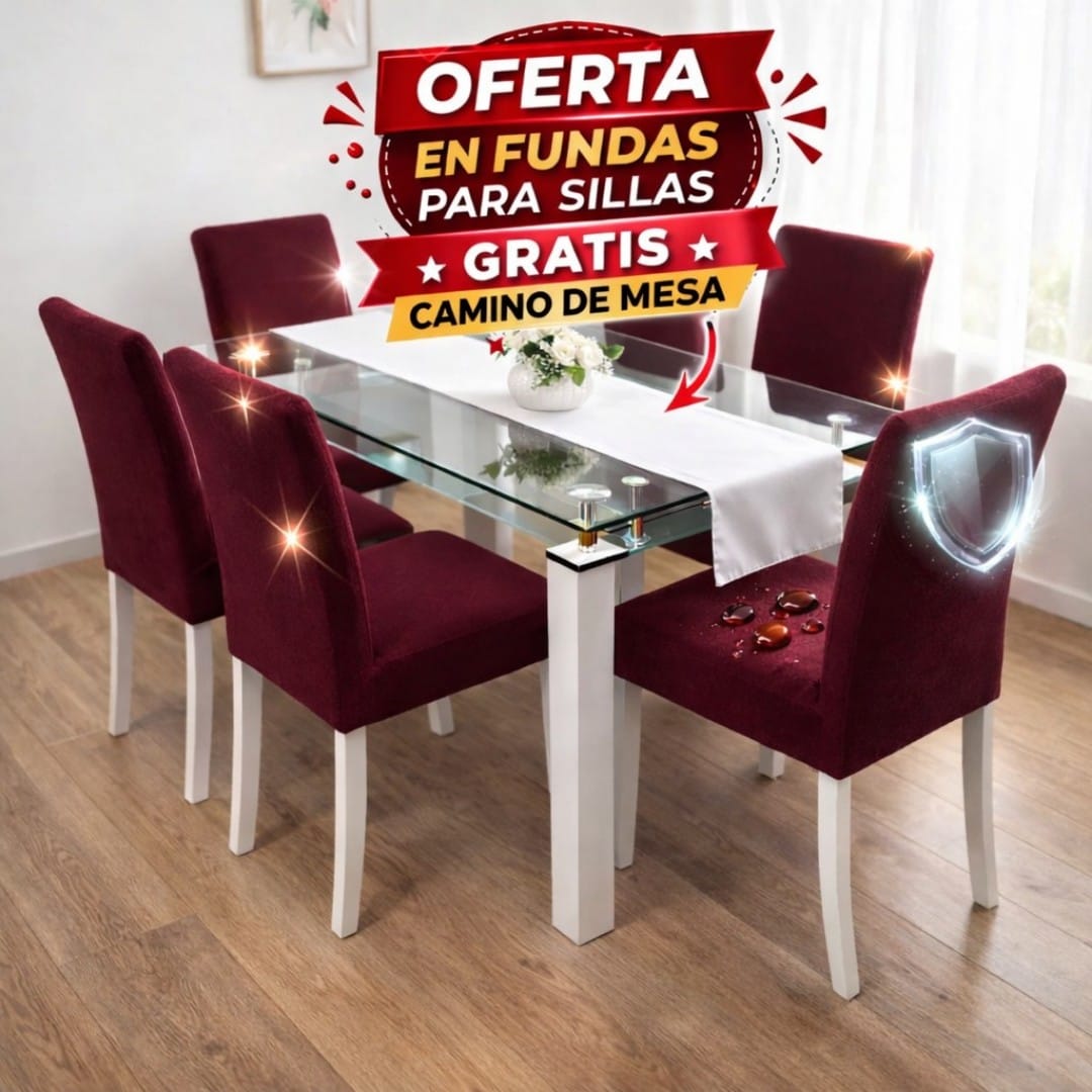 OFERTA EN FUNDAS ELASTICAS GRATIS CENTRO DE MESA ⭐⭐⭐⭐⭐5/5