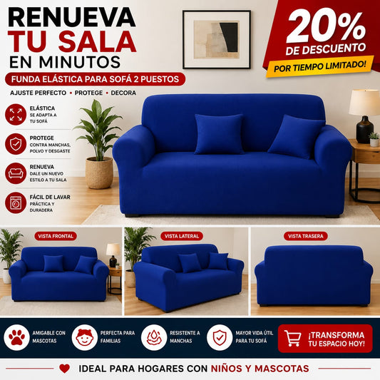 Funda PREMIUM para sofa de 2 puestos ajustable 5/5⭐️⭐️⭐️⭐️⭐️
