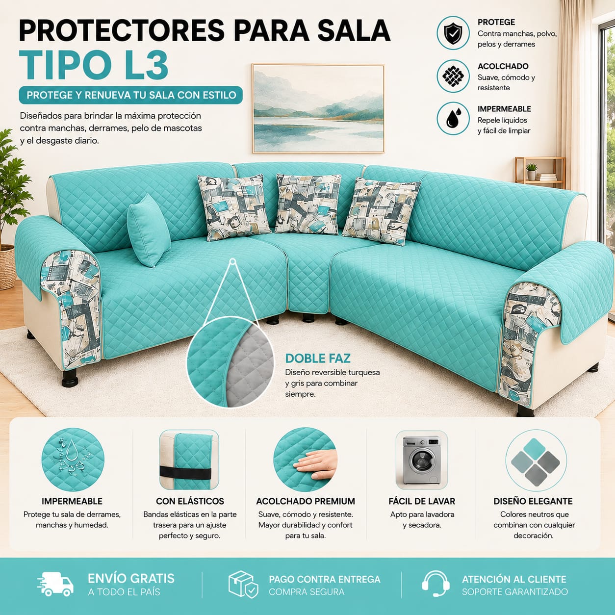 OFERTA EN PROTECTORES PARA SOFAS ⭐️⭐️⭐️⭐️⭐️5/5 PRECIOS DE FABRICA
