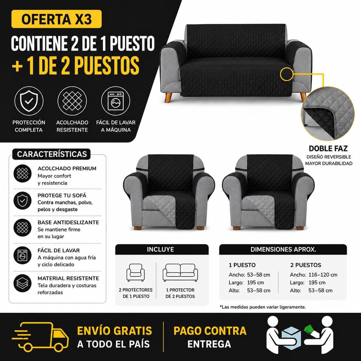 OFERTA EN PROTECTORES PARA SOFAS ⭐️⭐️⭐️⭐️⭐️5/5 PRECIOS DE FABRICA