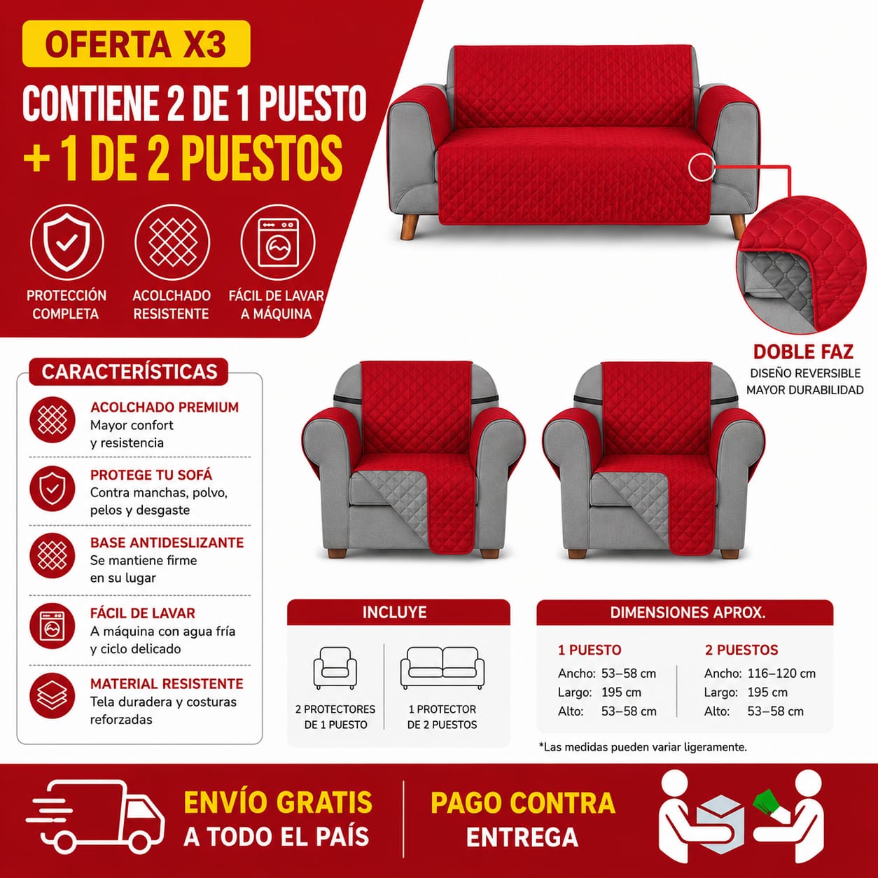 OFERTA EN PROTECTORES PARA SOFAS ⭐️⭐️⭐️⭐️⭐️5/5 PRECIOS DE FABRICA
