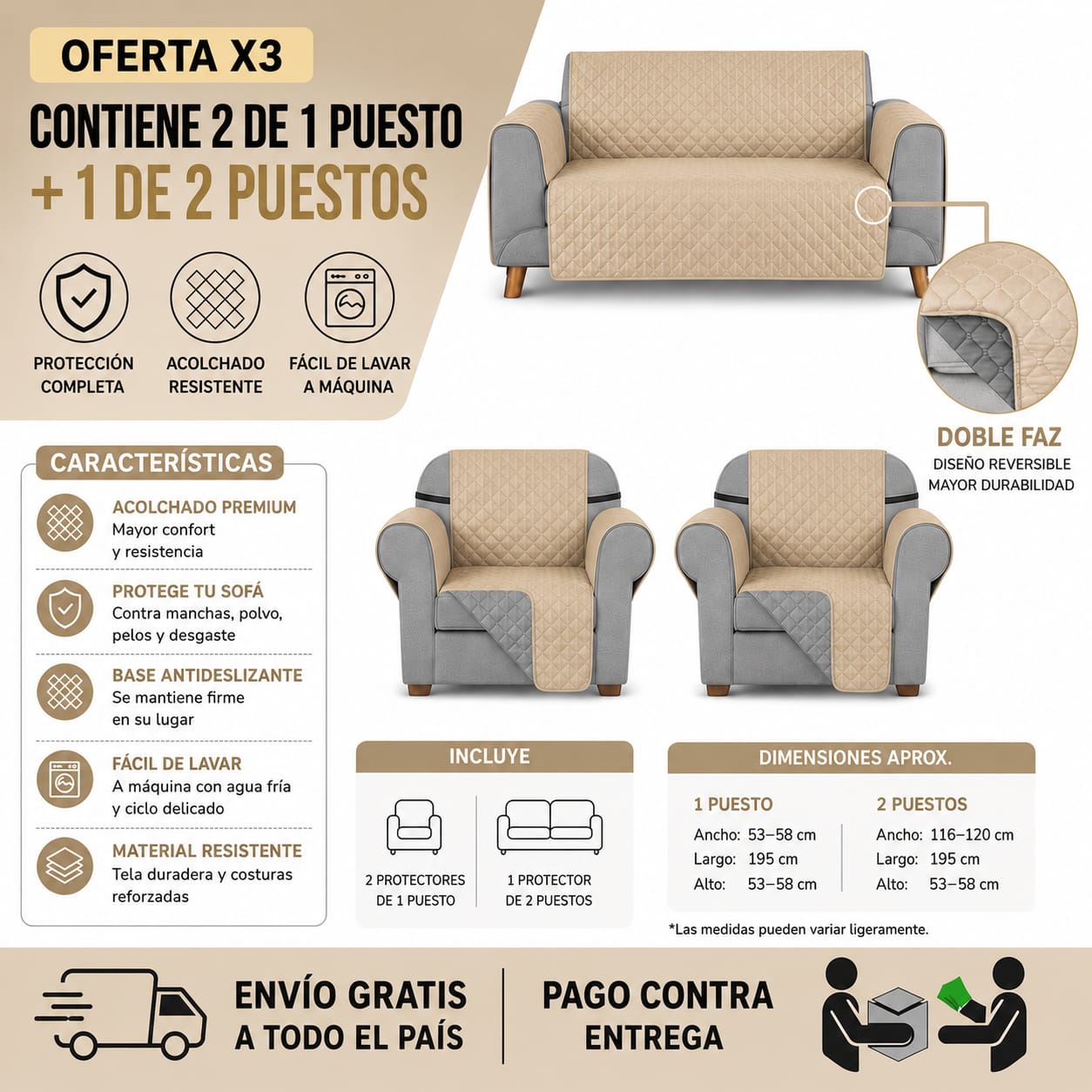 OFERTA EN PROTECTORES PARA SOFAS ⭐️⭐️⭐️⭐️⭐️5/5 PRECIOS DE FABRICA