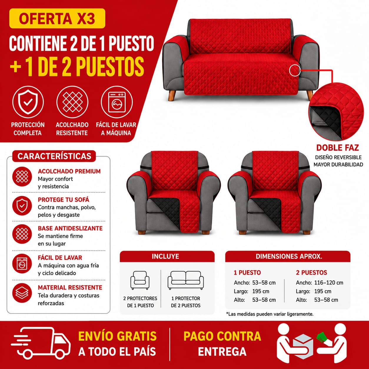OFERTA EN PROTECTORES PARA SOFAS ⭐️⭐️⭐️⭐️⭐️5/5 PRECIOS DE FABRICA