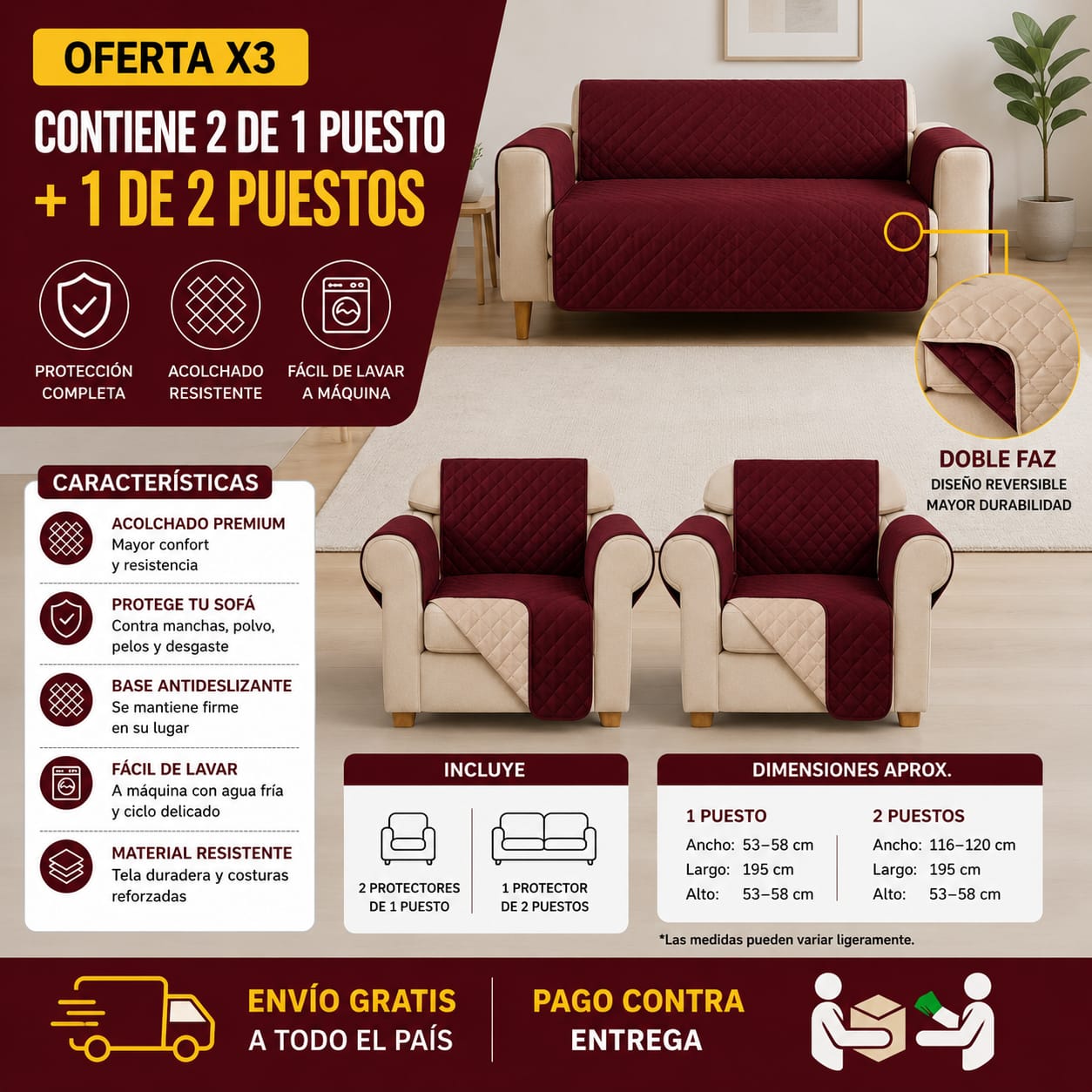 OFERTA EN PROTECTORES PARA SOFAS ⭐️⭐️⭐️⭐️⭐️5/5 PRECIOS DE FABRICA