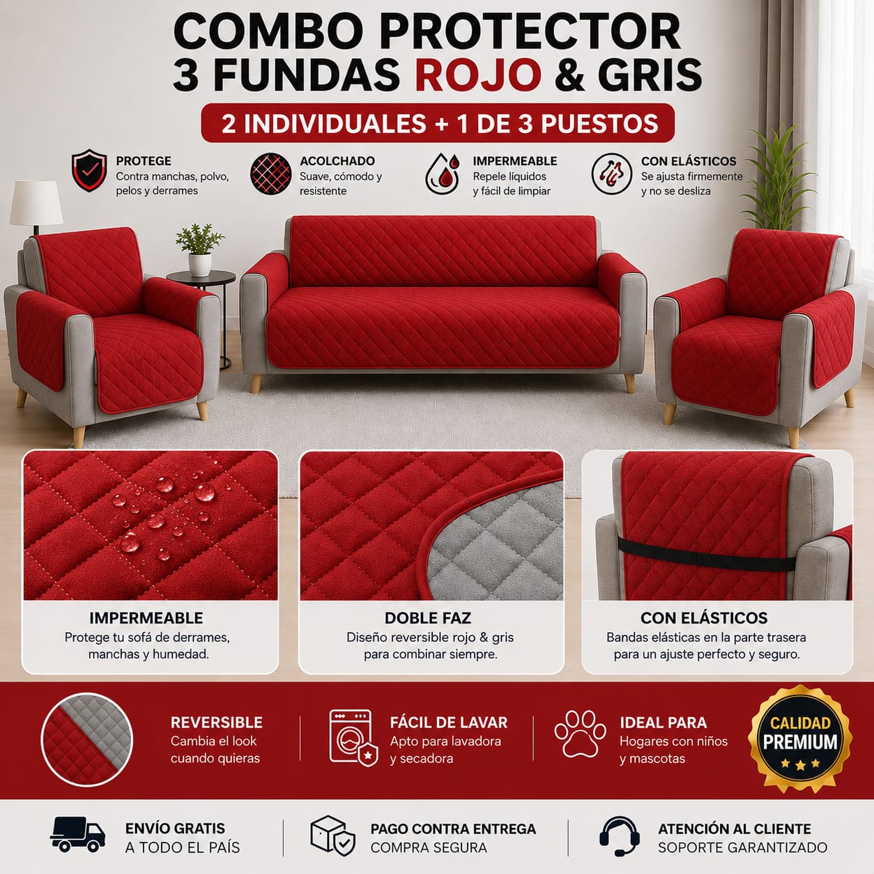 OFERTA EN PROTECTORES PARA SOFAS ⭐️⭐️⭐️⭐️⭐️5/5 PRECIOS DE FABRICA
