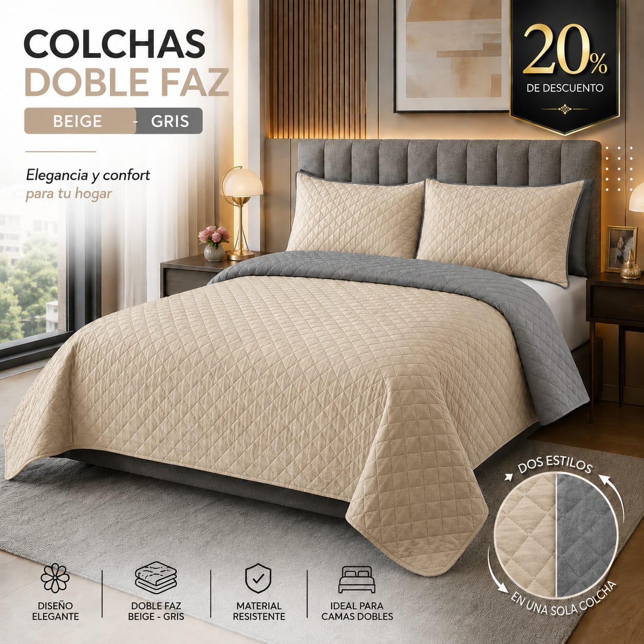 PROMOCION EN COLCHAS PREMIUM DOBLE FAZ 5/5⭐️⭐️⭐️⭐️⭐️