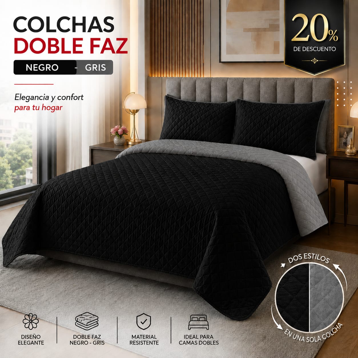 PROMOCION EN COLCHAS PREMIUM DOBLE FAZ 5/5⭐️⭐️⭐️⭐️⭐️
