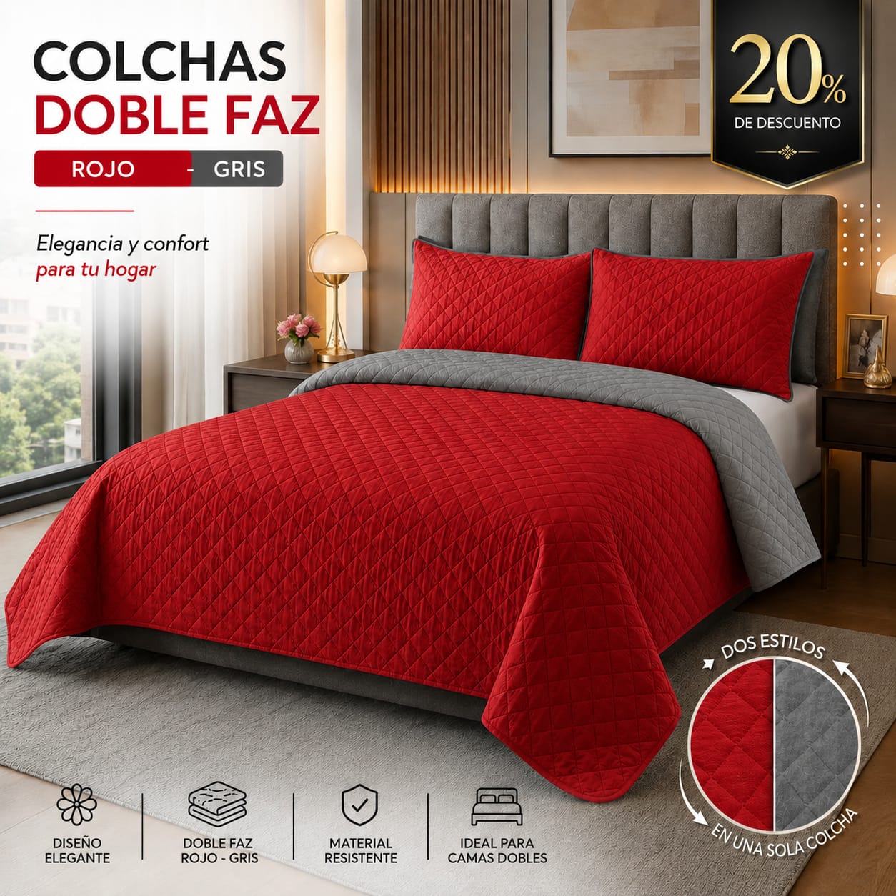 PROMOCION EN COLCHAS PREMIUM DOBLE FAZ 5/5⭐️⭐️⭐️⭐️⭐️