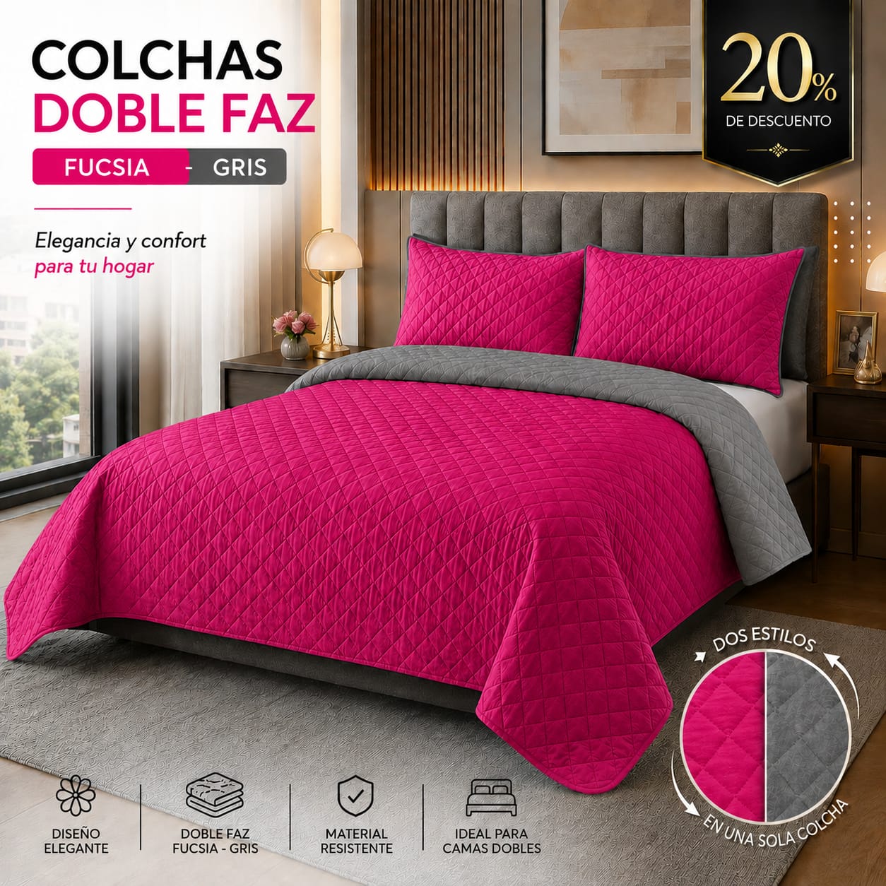 PROMOCION EN COLCHAS PREMIUM DOBLE FAZ 5/5⭐️⭐️⭐️⭐️⭐️