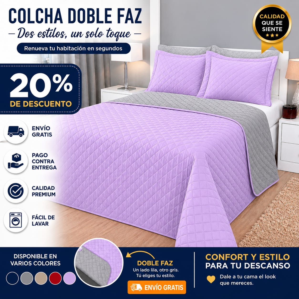 PROMOCION EN COLCHAS PREMIUM DOBLE FAZ 5/5⭐️⭐️⭐️⭐️⭐️
