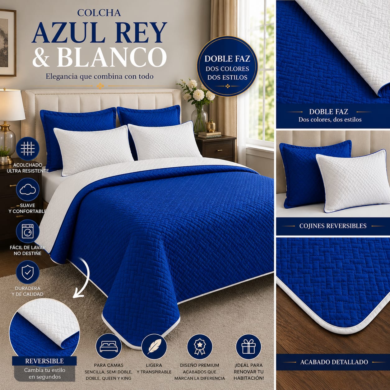 PROMOCION EN COLCHAS PREMIUM DOBLE FAZ 5/5⭐️⭐️⭐️⭐️⭐️
