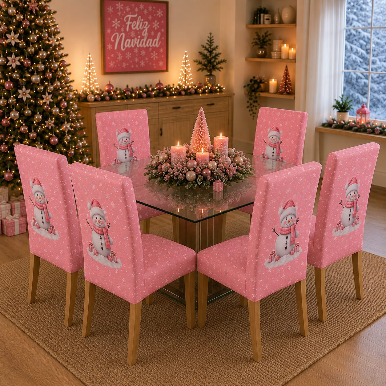 OFERTA EN FUNDAS PARA SILLAS EDICION NAVIDAD🎄🎄🦌🎅