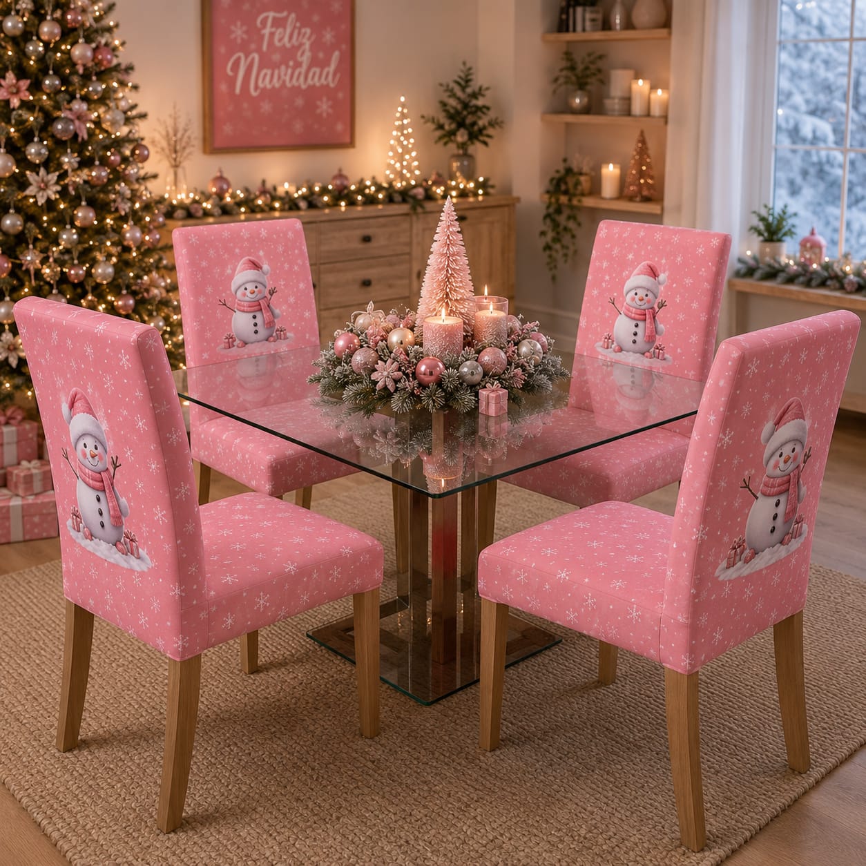 OFERTA EN FUNDAS PARA SILLAS EDICION NAVIDAD🎄🎄🦌🎅