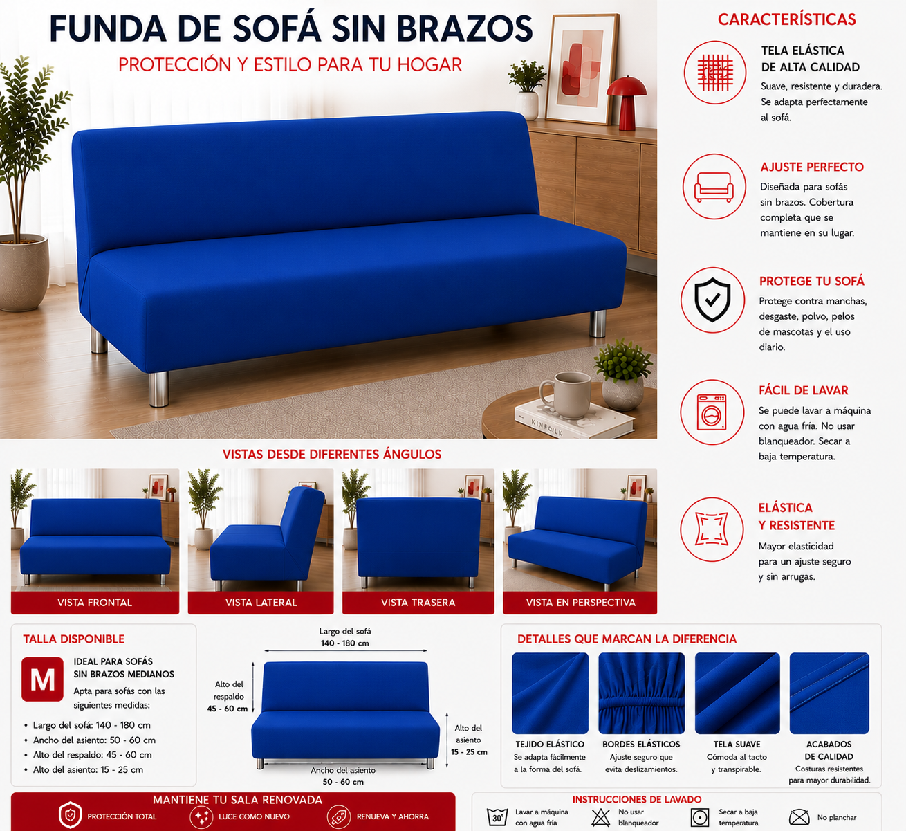 OFERTA EN FUNDAS PREMIUM PARA SOFA CAMA 5/5 ⭐️⭐️⭐️⭐️⭐️