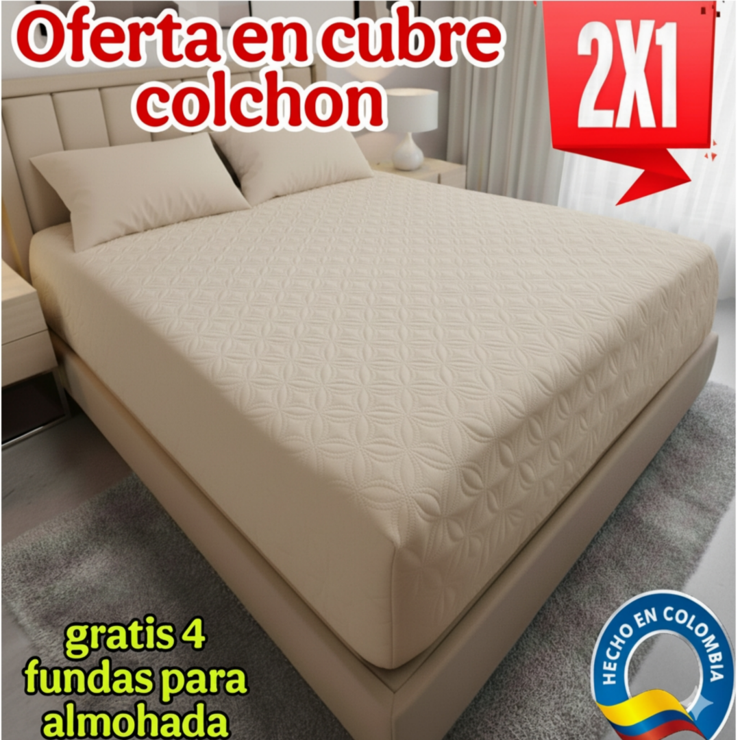 OFERTA EN CUBRE COLCHON PAGUE 1 LLEVE 2 ⭐⭐⭐⭐⭐5/5