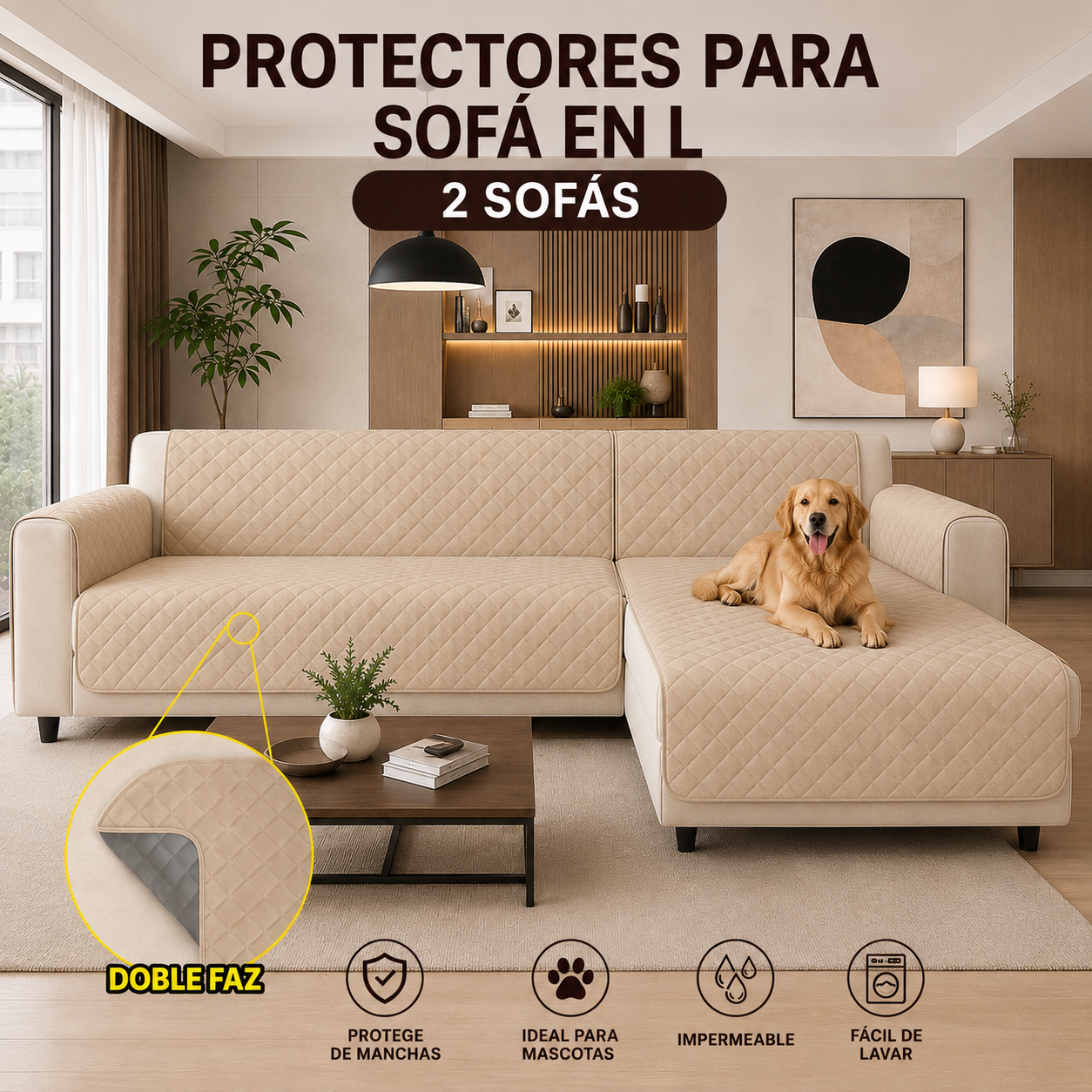 PROTECTOR PARA SOFA SALA L TIPO 2 SOFAS $139.900 + ENVIO GRATIS ⭐️⭐️⭐️⭐️⭐️5/5