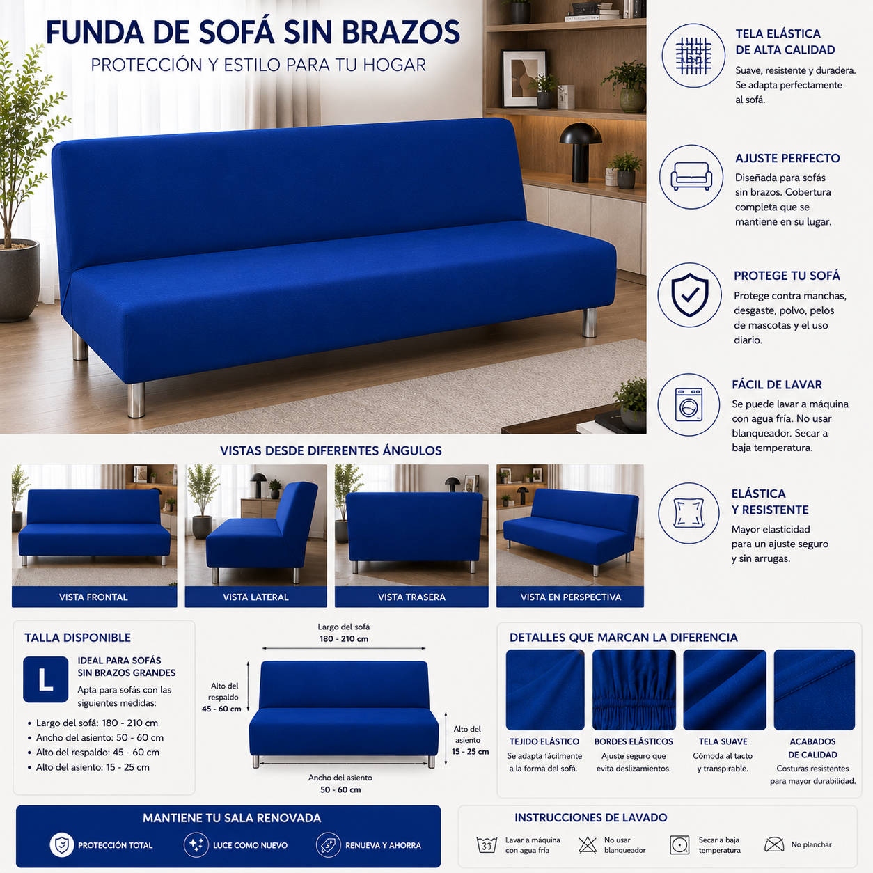 OFERTA EN FUNDAS PREMIUM PARA SOFA CAMA 5/5 ⭐️⭐️⭐️⭐️⭐️