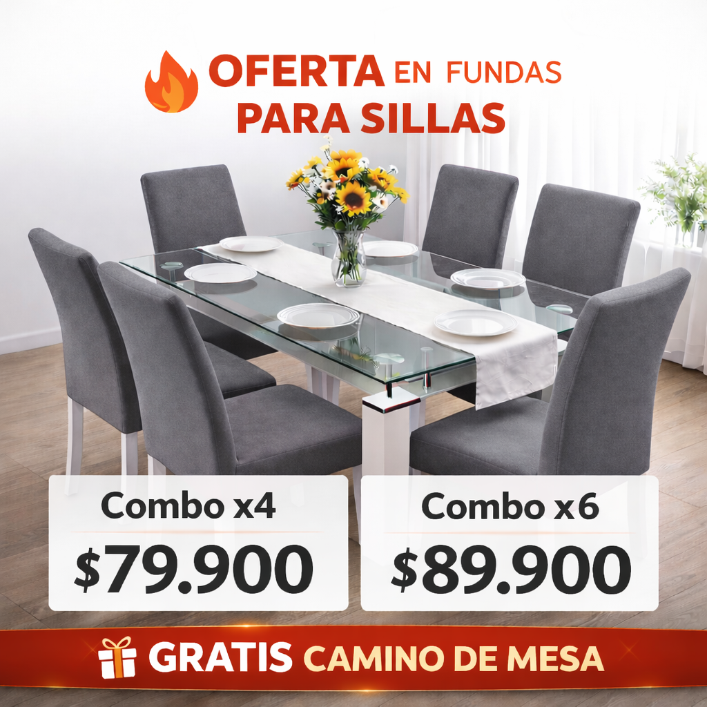 OFERTA EN FUNDAS ELASTICAS GRATIS CENTRO DE MESA ⭐⭐⭐⭐⭐5/5