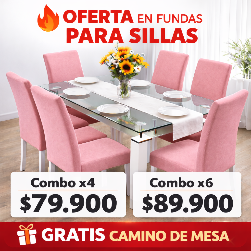 OFERTA EN FUNDAS ELASTICAS GRATIS CENTRO DE MESA ⭐⭐⭐⭐⭐5/5
