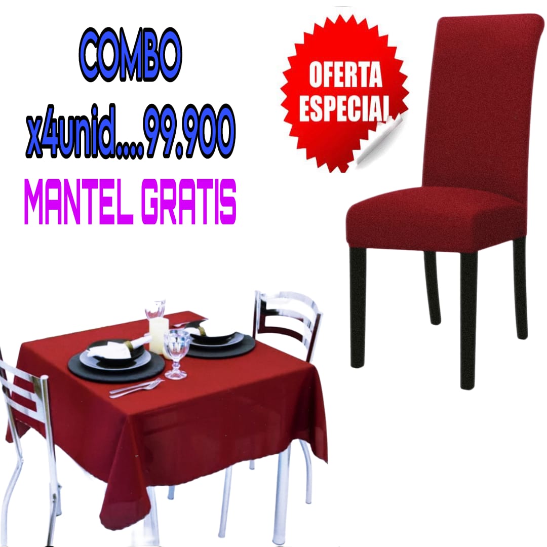 FUNDA AJUSTABLE PARA SILLAS DE COMEDOR 5/5⭐️⭐️⭐️⭐️⭐️