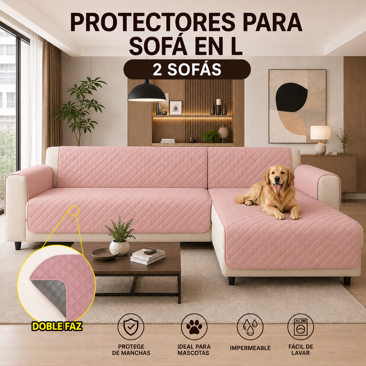 PROTECTOR PARA SOFA SALA L TIPO 2 SOFAS $139.900 + ENVIO GRATIS ⭐️⭐️⭐️⭐️⭐️5/5