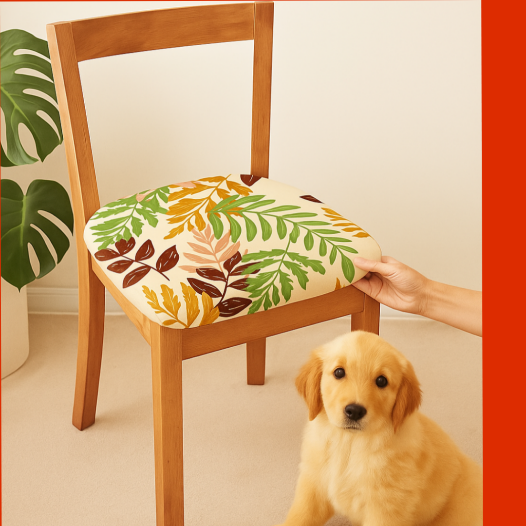 OFERTA EN FUNDAS PARA SILLAS DE COMEDOR SIN ESPALDAR ESTAMPADAS 5/5⭐️⭐️⭐️⭐️⭐️