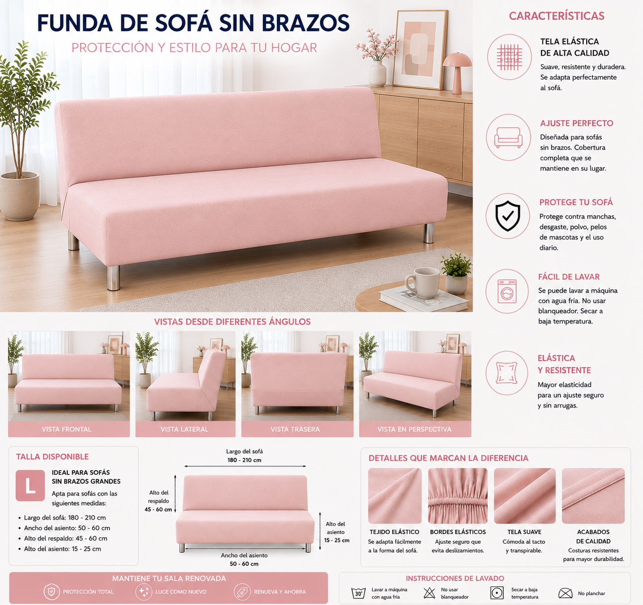 OFERTA EN FUNDAS PREMIUM PARA SOFA CAMA 5/5 ⭐️⭐️⭐️⭐️⭐️