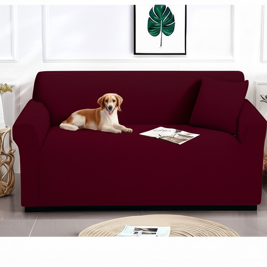 Funda PREMIUM para sofa color VINO TINTO ajustable 5/5 ⭐️⭐️⭐️⭐️⭐️