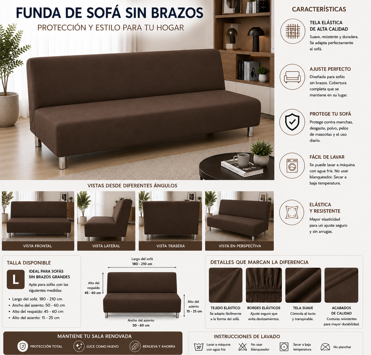 OFERTA EN FUNDAS PREMIUM PARA SOFA CAMA 5/5 ⭐️⭐️⭐️⭐️⭐️